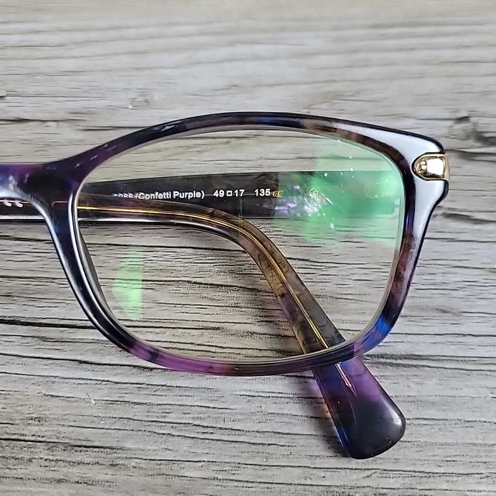 Coach Eyeglasses‎ HC6065 5288 49-17 135mm Confetti PURPLE FRAMES ONLY Full Rim